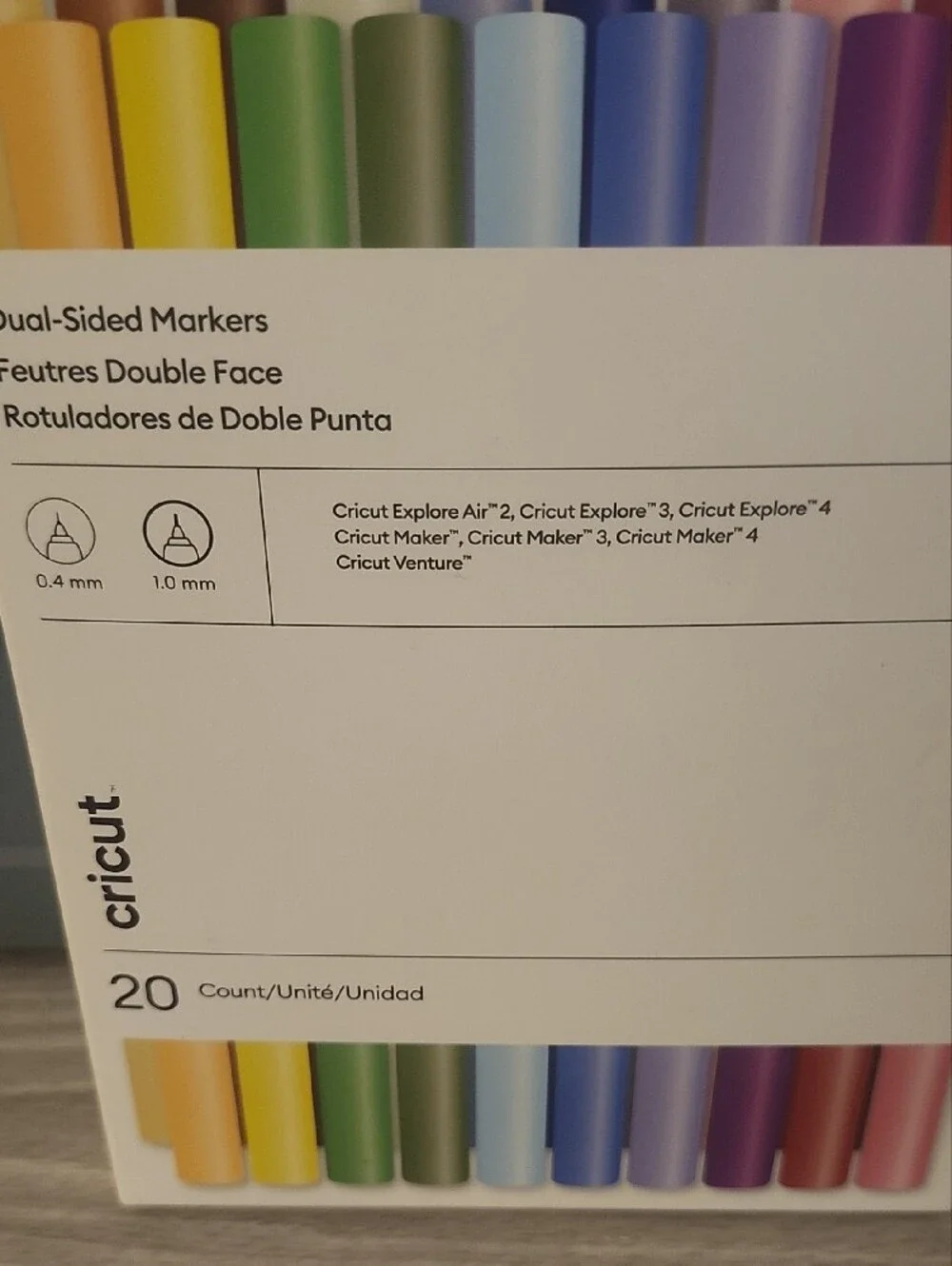 Cricut Dual-Sided Markers Pastel Rainbow Set - Multi-Color (20-Pack)